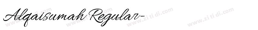 Alqaisumah Regular字体转换